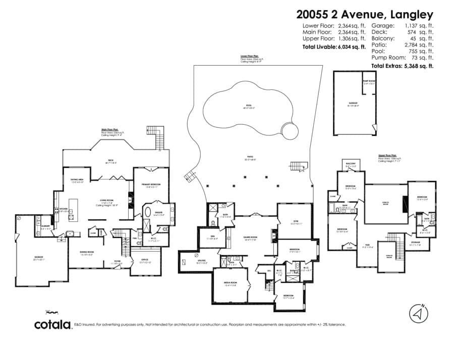 Professional laser-measured floor plan